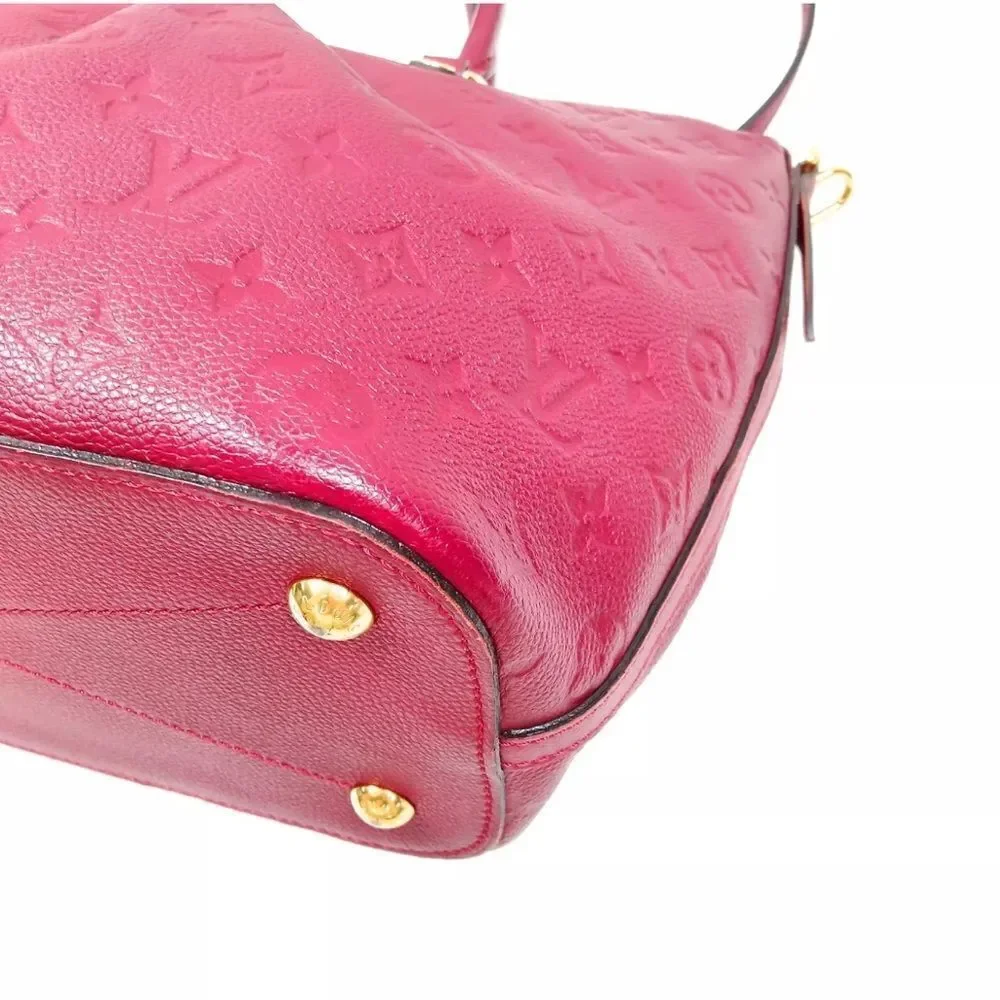 Auth Louis Vuitton LV Shoulder Bag M50638  MAZARINE PM Red Monogram Empreinte